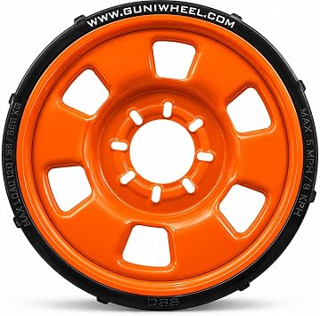 GUNIWHEELTM 80 Universal Roller Wheel System 8 Lug Vehicle Shop Mobility Wheel for Brake Suspension Restoration Body Shop Truck & Service Work Individual
