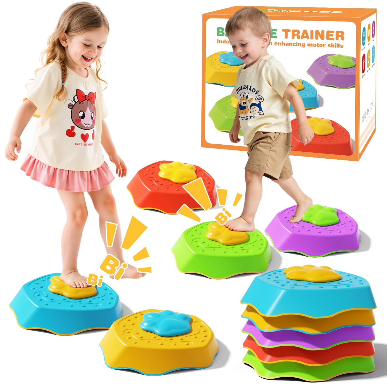 Amazon.com: HIROSE Voiced Stepping Stones for Kids, 5pcs