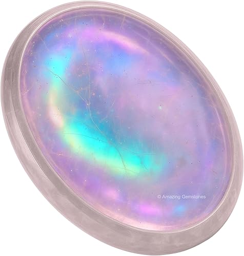 Miniatura 1 de Angel Aura - Piedras de cuarzo para la ansiedad  Piedra de preocupación del pulgar para meditación del estrés, artículos de alivio de la ansiedad,