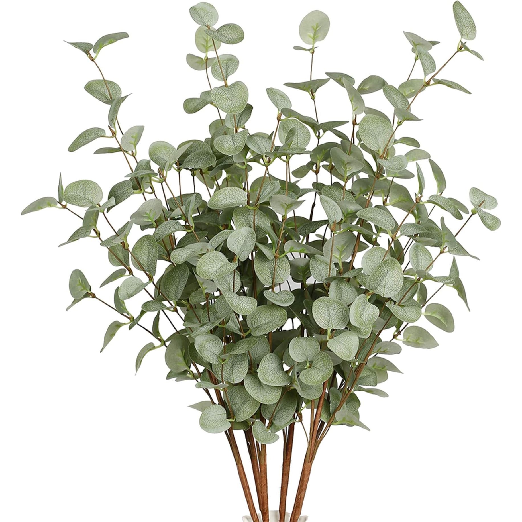 Licsaliwe Artificial Eucalyptus Stems - 6PCS 24 Inch Simulation Eucalyptus Branches, DIY Faux for Wedding
