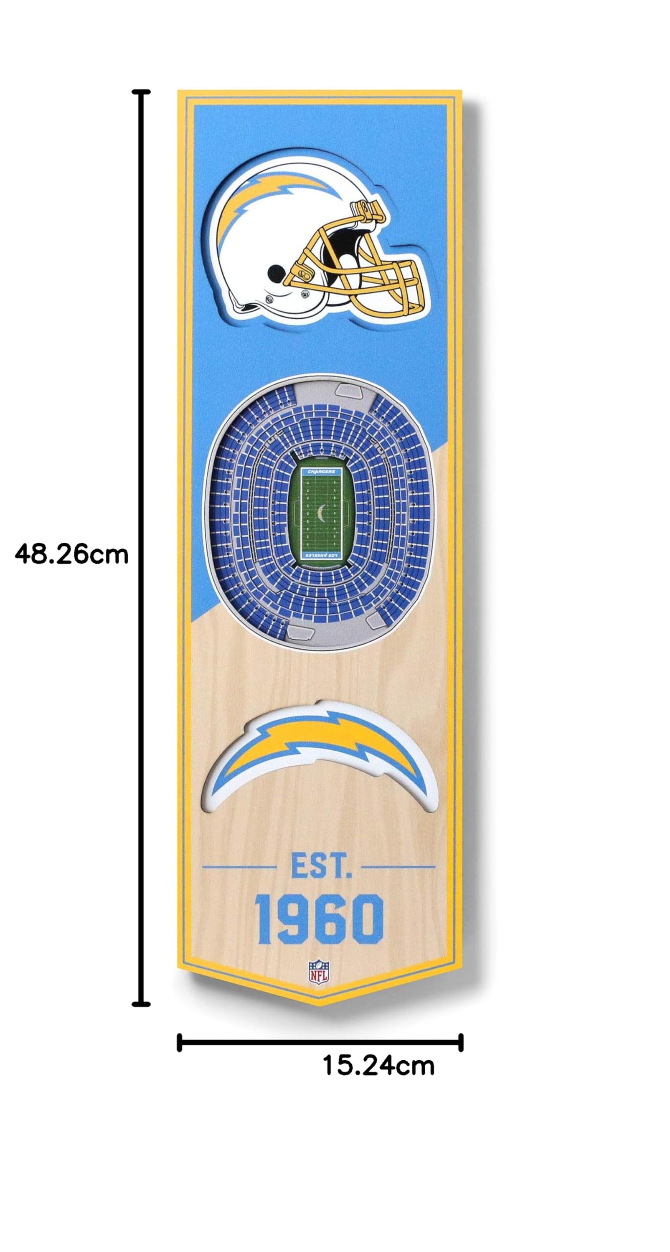 YouTheFan NFL StadiumView 3D Banner 6x19
