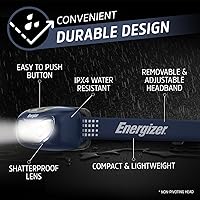 Vista 3 de Energizer Universal+ LED Headlamp (2-Pack), Azul marino