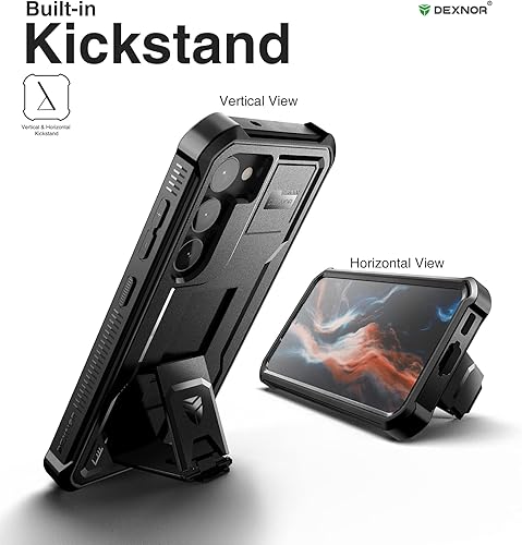 Miniatura 4 de Dexnor Funda de cuerpo completo para Samsung Galaxy S23 Plus 5G6.6 pulgadas, marco frontal extra, protección de grado militar, protector de pantalla