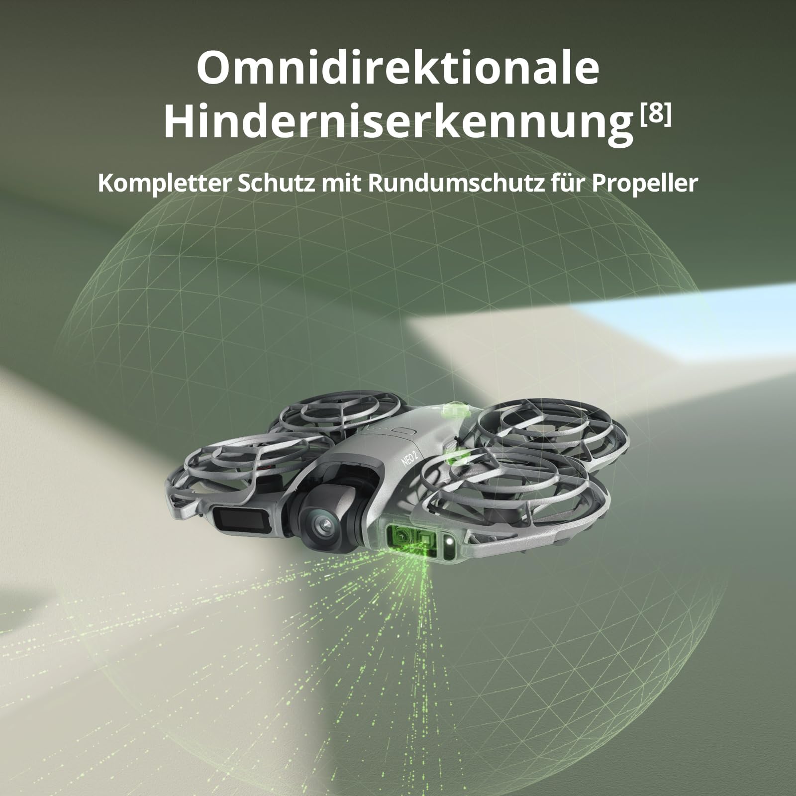 DJI Neo 2 Motion Fly More Combo Bundle mit Zubehör, 4K Drohne für Einsteiger mit RC Motion 3 und Goggles N3, Stabile Übertragung mit Digitalem Sendeempfänger, FPV-Flug, 3 Akkus (Ladestecker)