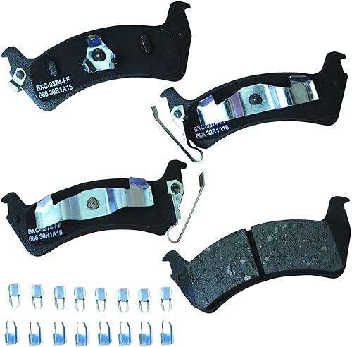 Miniatura 44 de Bendix Pastillas de freno traseras de cerámica Premium SBC1100 para Nissan Frontier 2024-2005, Xterra 2015-2005, Suzuki Equator 2012-2009