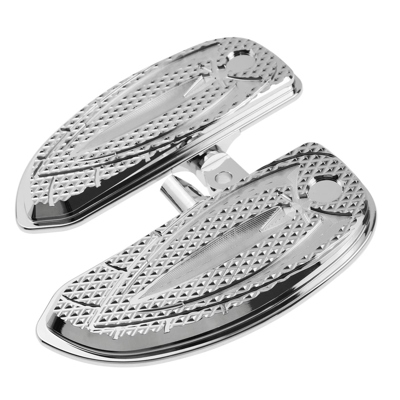 Stopki motocyklowe aluminiowe męskie podnóżki pasują do Harley Touring Road King Street Glide Softail Gruby chłopiec