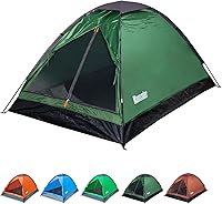 Vista 9 de Tienda de campaña para 2 personas, impermeable, ligera, portátil, para acampar al aire libre, senderismo, viajes