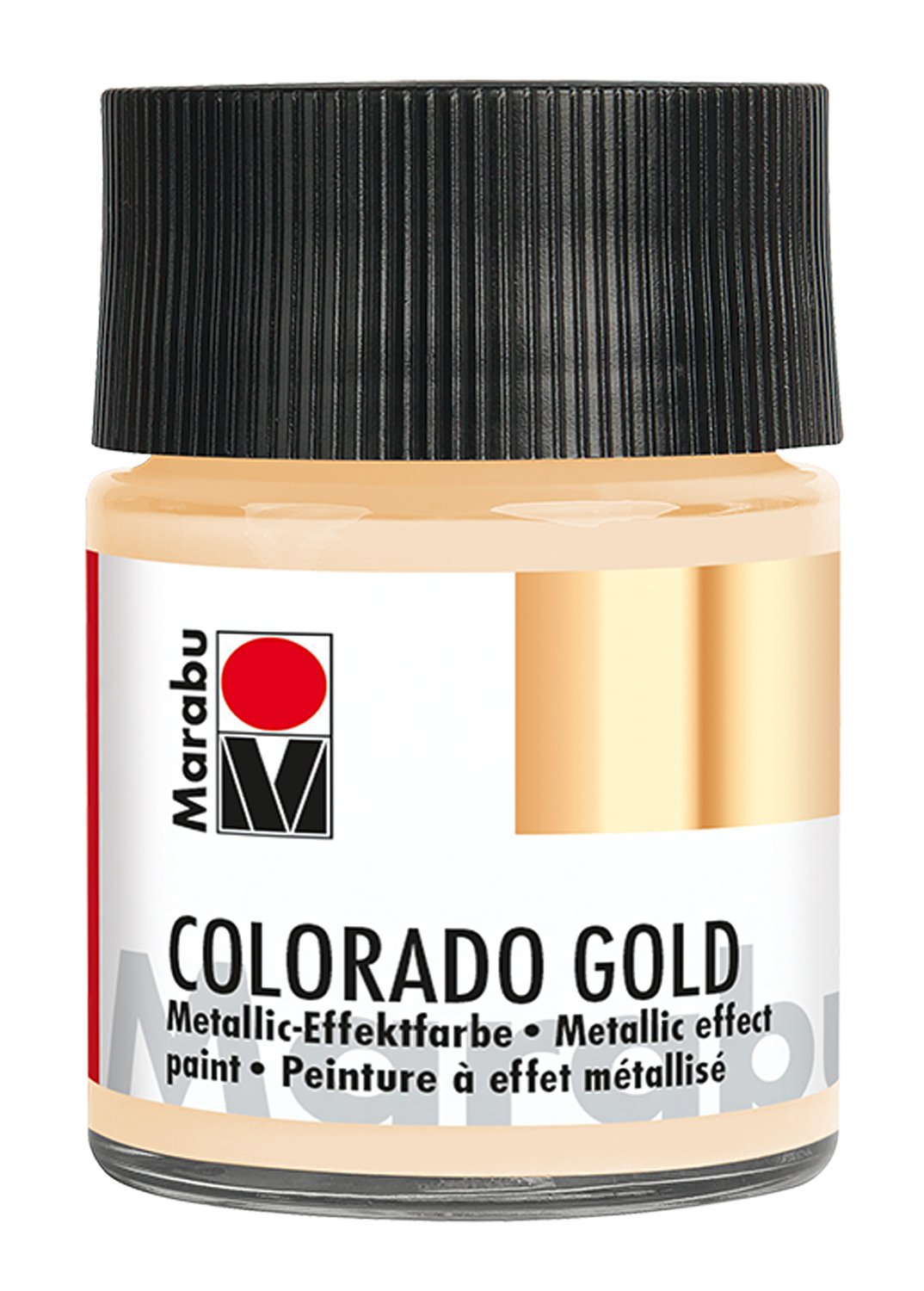 Marabu White Gold 12640005798 Metallic Effect Paint Colorado Gold 50 Ml Water Based Lightfast Weatherproof Quick Drying For Brushing And Dotting On Absorbent Surfaces