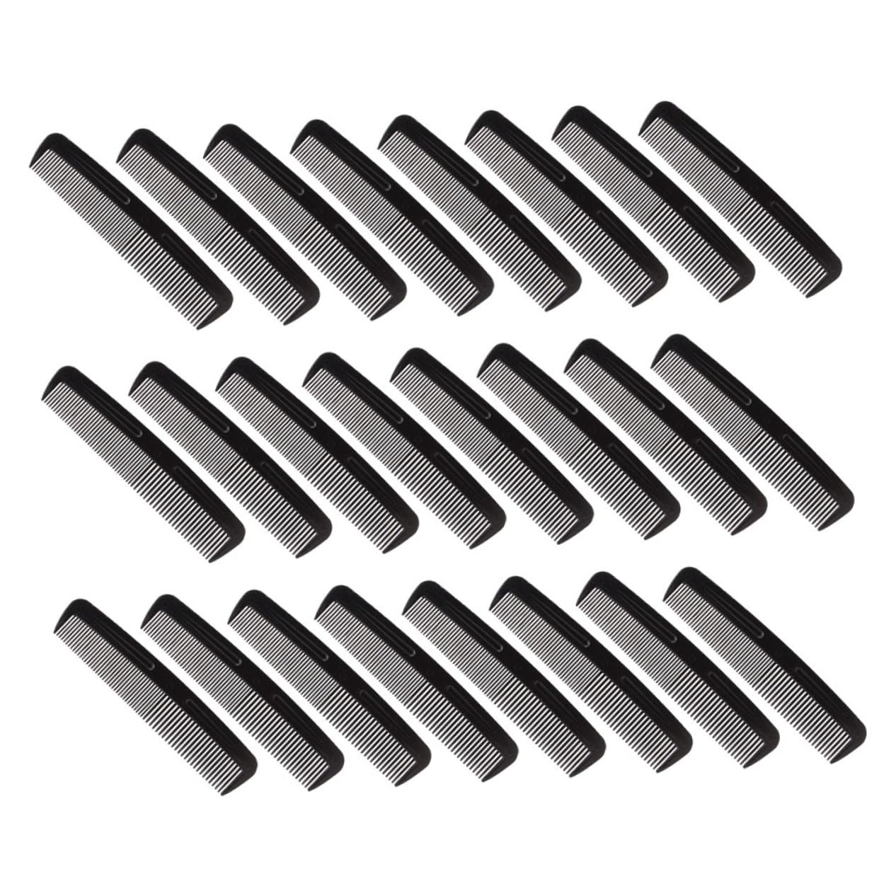 Pettine Doppio Denti Nero 200 Pezzi in Plastica per Styling