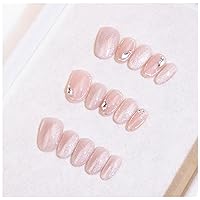 Vista 16 de LIGHT RAIN - Uñas a presión medianas con diseño de galaxia Andromeda, de lujo, reutilizables, de siete capas, con acabado UV, uñas postizas hechas a