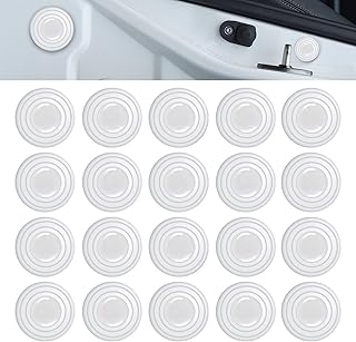 20 PCS Car Door Shock Absorber, Triple Cushioning & Noise Reduction Car Door Bumper Protector, Protect Doors & Reduce Noise, Universal Anti-Slam Buffer for Most Vehicles (Fluorescence White)
