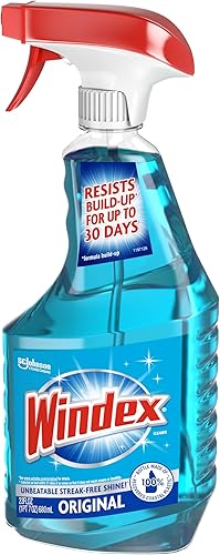 Miniatura 10 de Botella de Windex para limpiar vidrio y limpiador de ventanas 100  plástico reciclado color azul original 23 fl oz