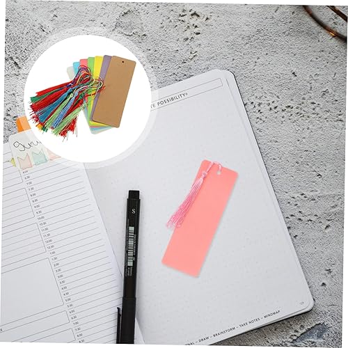 Miniatura 8 de ONDIAN Beautiful 1 Set Hand-Painted Blank Bookmark Cardboard DIY Material DIY Bookmarks Blank Bookmarks Paper Bookmarks Paper Bookmark Tag Doodle
