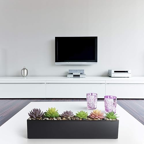 Miniatura 7 de Caja rectangular moderna de acero inoxidable para plantas