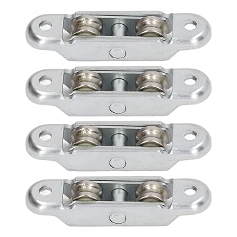 Fafeicy 4Pcs Sliding Door Window Double Roller Pulley