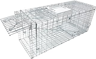 Sponsored Ad - Large Collapsible Humane Live Animal Cage Trap No-Kill Trapping Kit for Humane Catch Release Rabbits, Stray...