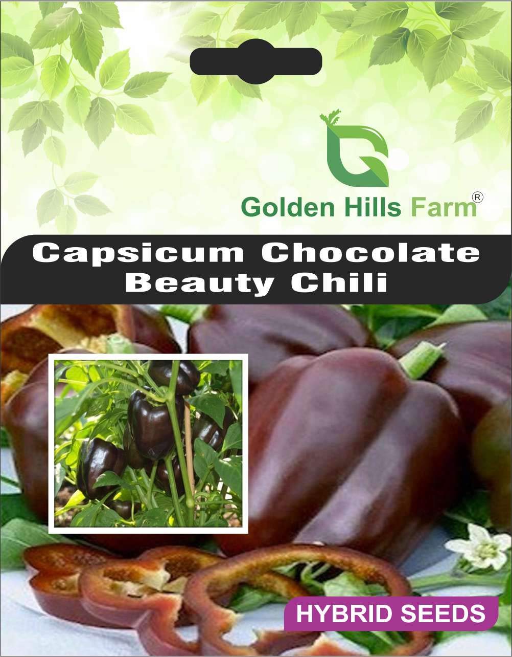 Golden Hills Farm Capsicum Chocolate Beauty Chili Pepper Vegetable Seeds for Home Garden -100 Seed (B08RXJH2NR) Amazon Price History, Amazon Price Tracker