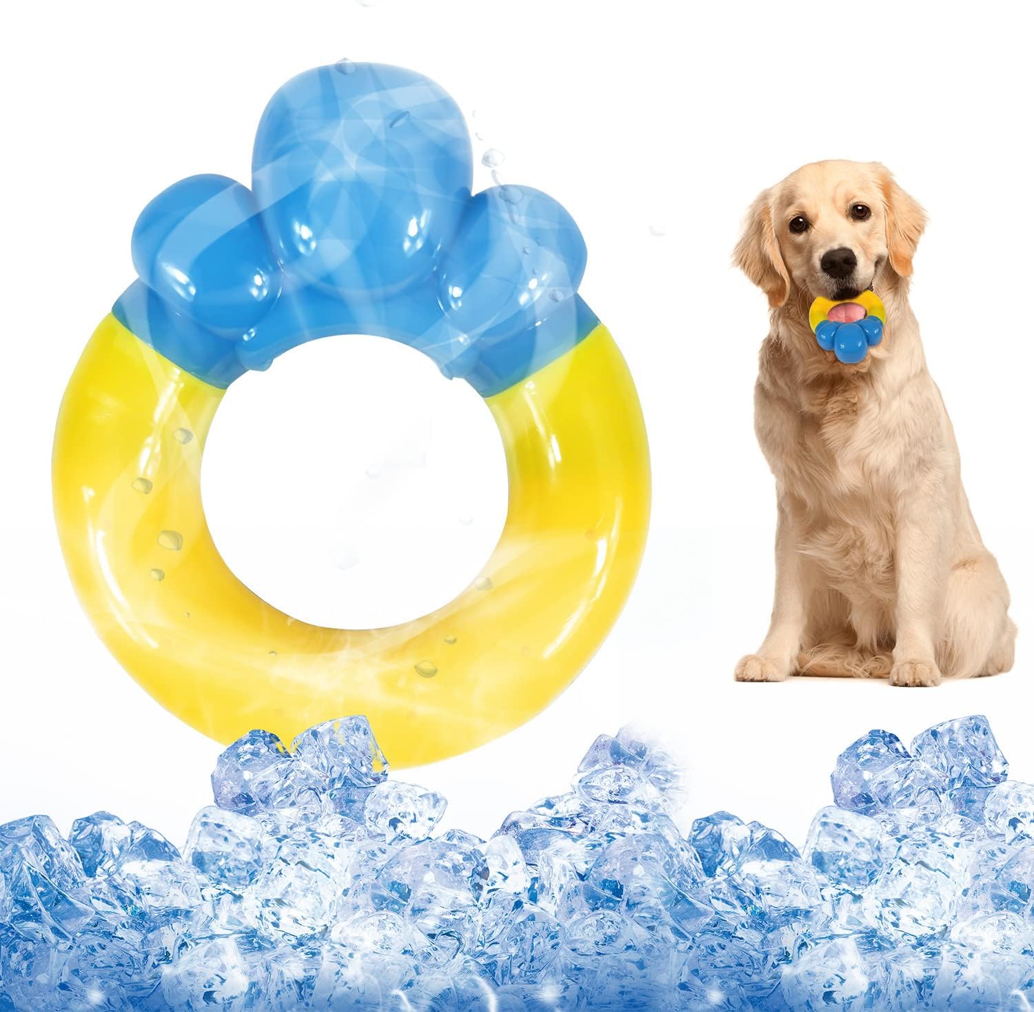 Dog Toys for Aggressive Chewers, Non-Toxic Natural Rubber Long Lasting Indestructible Dog Toys, Durable Puppy Chew Toy for Medium Large Dogs - Fun to Chew, Chase and Fetch