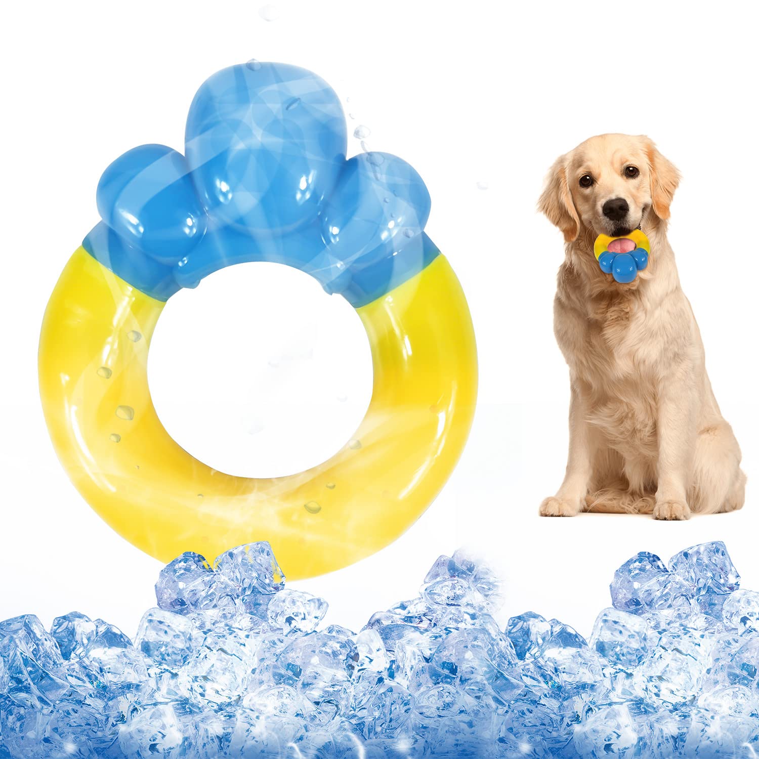 Dog Toys for Aggressive Chewers, Non-Toxic Natural Rubber Long Lasting Indestructible Dog Toys, Durable Puppy Chew Toy for Medium Large Dogs - Fun to Chew, Chase and Fetch