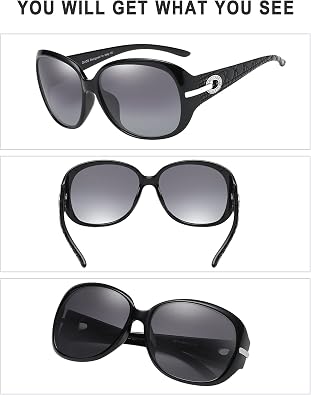 DUCO Classic Sunglasses for Women polarized womens sunglasses 100% UV Protection Shades 6214