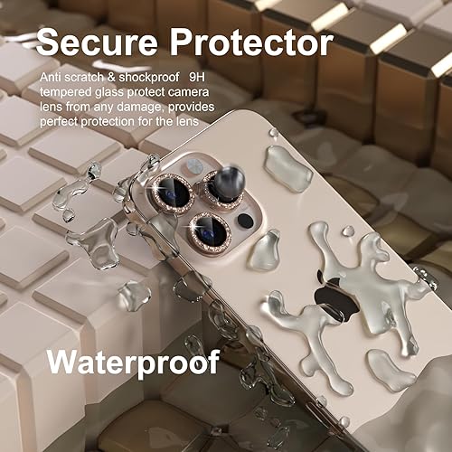 Miniatura 166 de Misea [3+1] Protector de lente de cámara para iPhone 14 Pro/iPhone 14 Pro Max, protector de pantalla de vidrio templado 9H, protector de pantalla