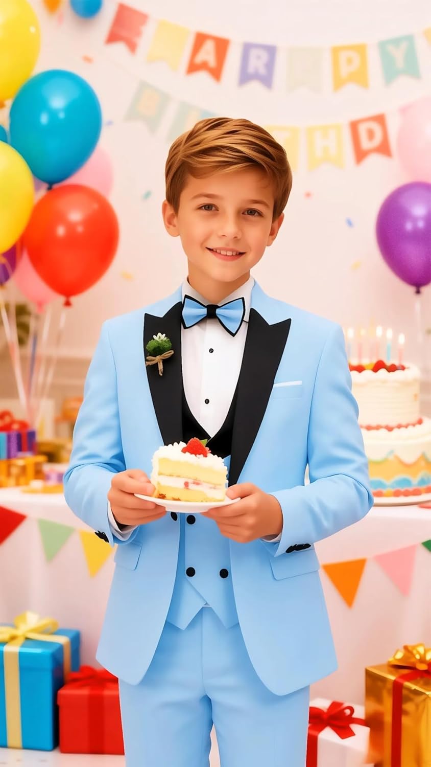 Boys Formal Suits Wedding Ring Bearer Outfit Toddler Communion Tuxedos Easter Party Suit Set for Kid Dinner Party Dresswear