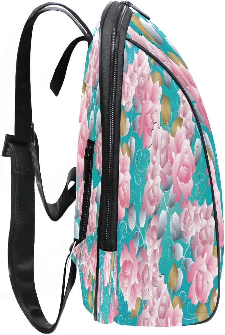 Roses Turquoise School Backpack 