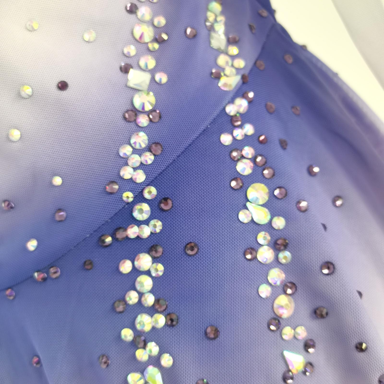 LIUHUO Vestito da pattinaggio artistico per ragazze adulti e bambini da competizione