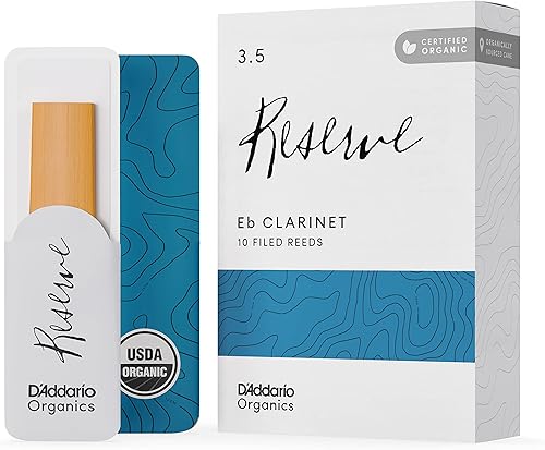Miniatura 31 de D'Addario Organic Reserve - Cañas para clarinete Eb, selladas individualmente, fuerza 3.0, paquete de 10