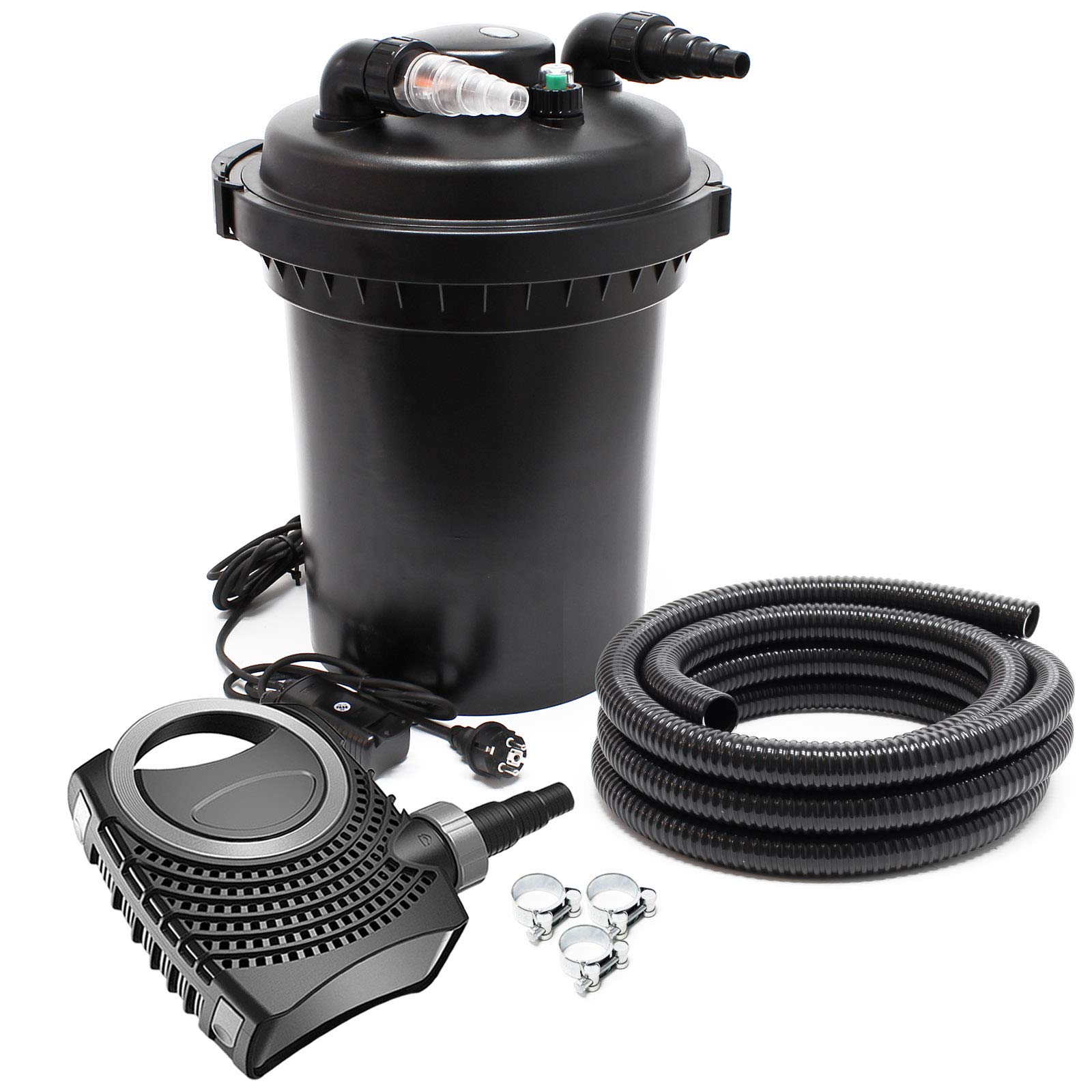 SunSun CPF-380 zestaw do 12000 l 11 W UVC NEO8000 pompa wąż zestaw filtrów do stawu