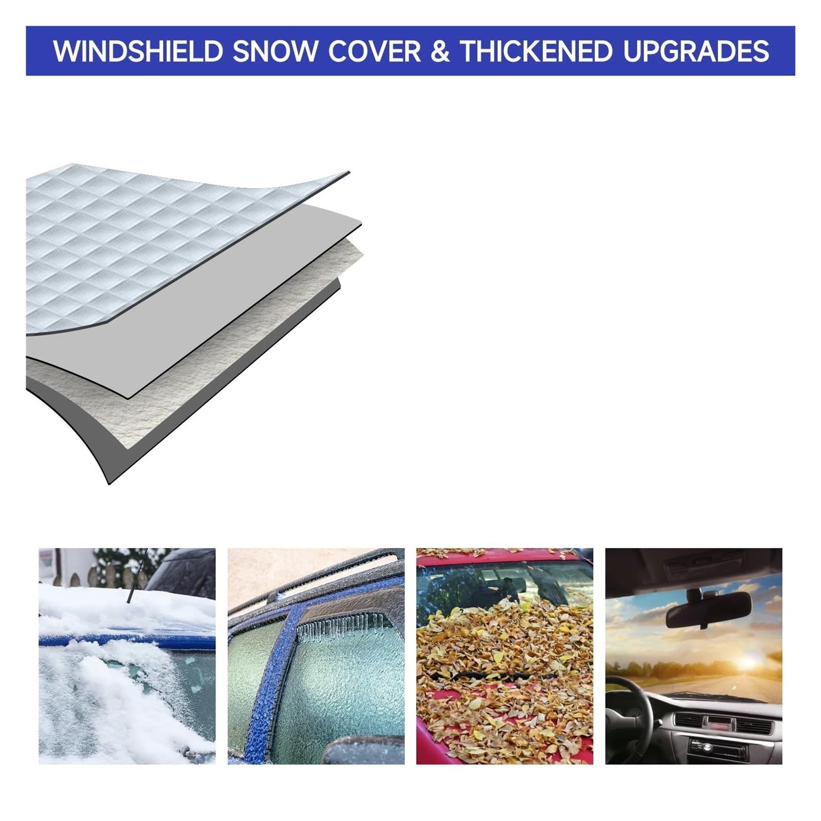 Copinverno Ertura per Parabrezza Auto Parabrezza per Auto Copertura per Neve Protezione per Ghiaccio Invernale Parasole Magnetico per Accessori per Blocco Anteriore