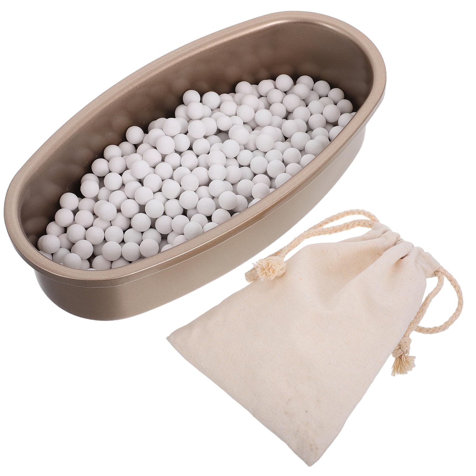TOYANDONA Piedra para Horno de Cerámica Beige Resistente a Altas Temperaturas para Tartas y Masas, Diseño Versátil para Uso en Horno Doméstico y Repostería