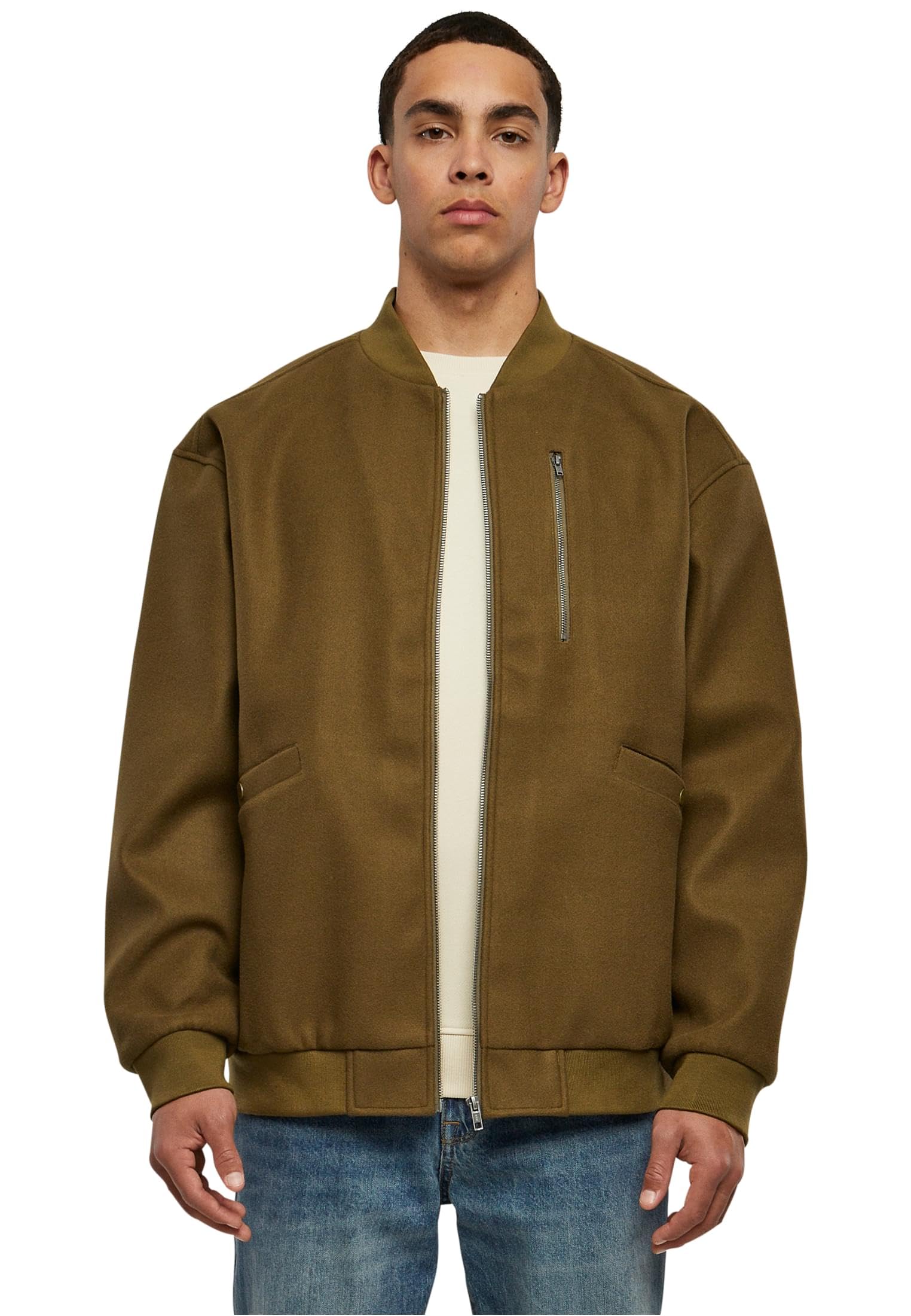 Urban Classics Men's Bomber Blouson Jacket, Summerolive,