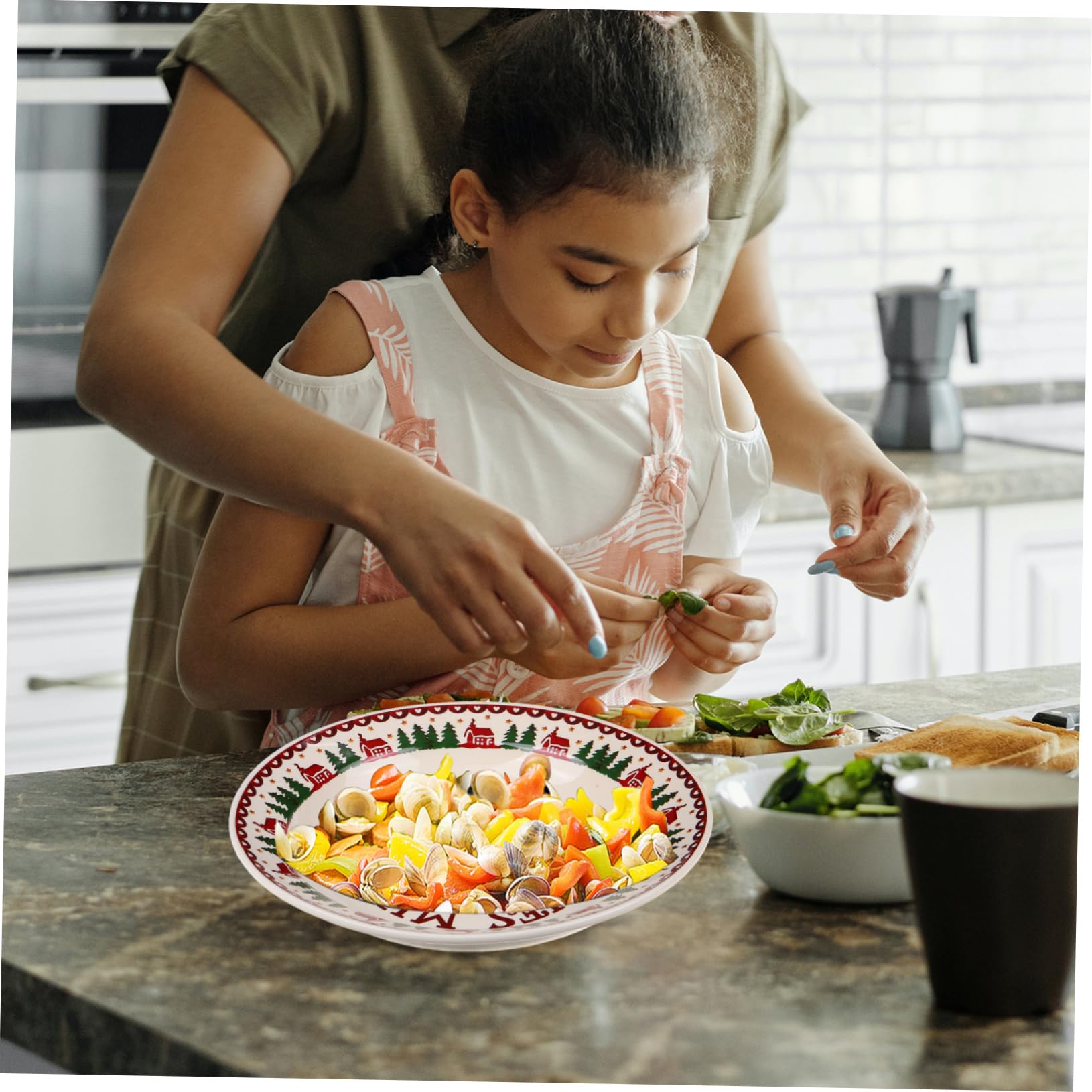 Amazon.co.jp: CRILSTYLEO クリスマスプレート ランチプレート