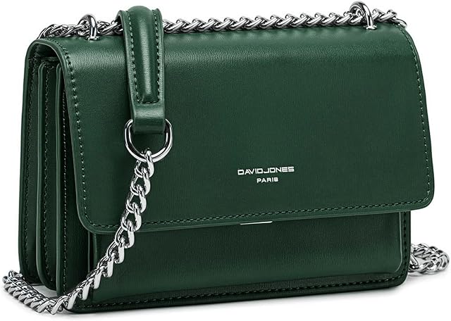 David Jones - Mała damska torba na ramię - Mini etui na telefon komórkowy ze sztywnej skóry PU - Portmonetka na ramię - Besace Prostokąt Torba na zakupy Modne miasto