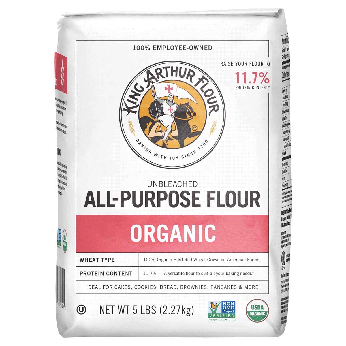 King Arthur Flour Organic Artisan All Purpose Flour - 5 lbs
