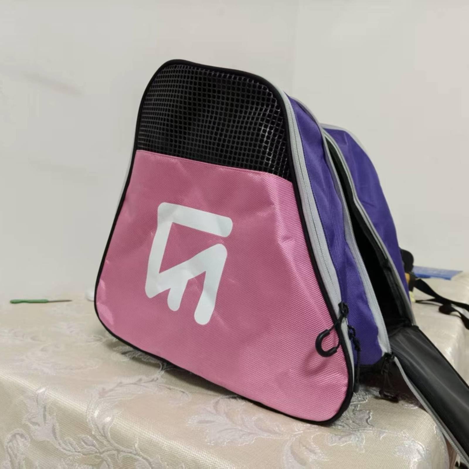 Borsa Porta Pattini Ghiaccio Doppi Spallacci Borsa da Pattinaggio con Tracolla Grande Capacità Accessorio Sportivo per Allenamento, Gara