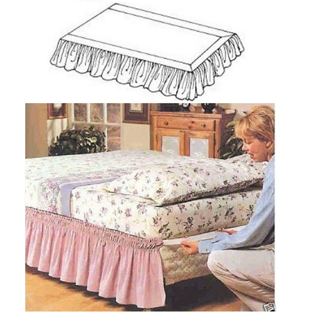 Omslag Bedrok Rond een Bedloze Elastische Bedrok Twin Omslag Bedrok Rond een Bedloze Elastische Bedrok Twin
