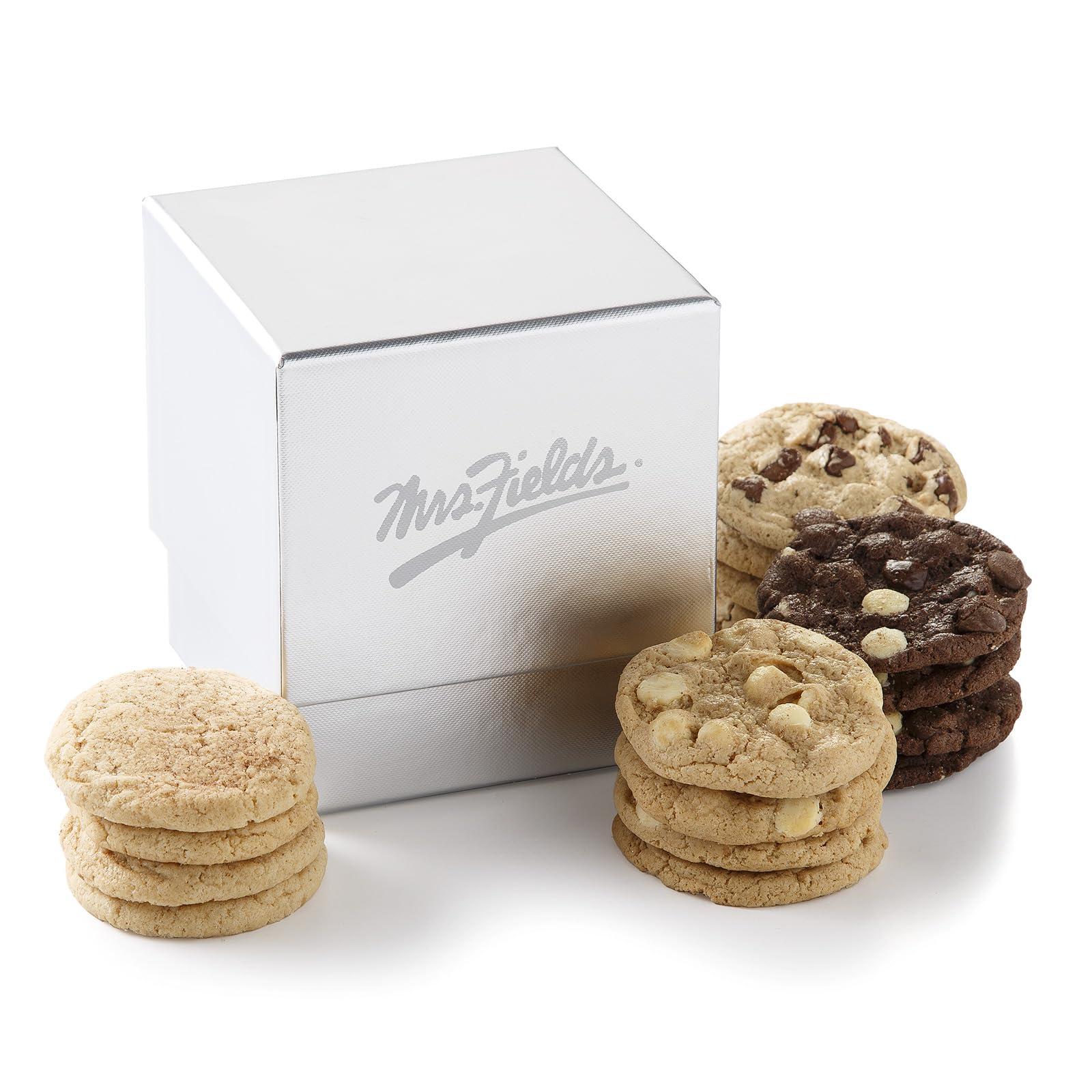 Amazon.com: Mrs. Fields Silver Mini Gift Cookie Box - 16 Count