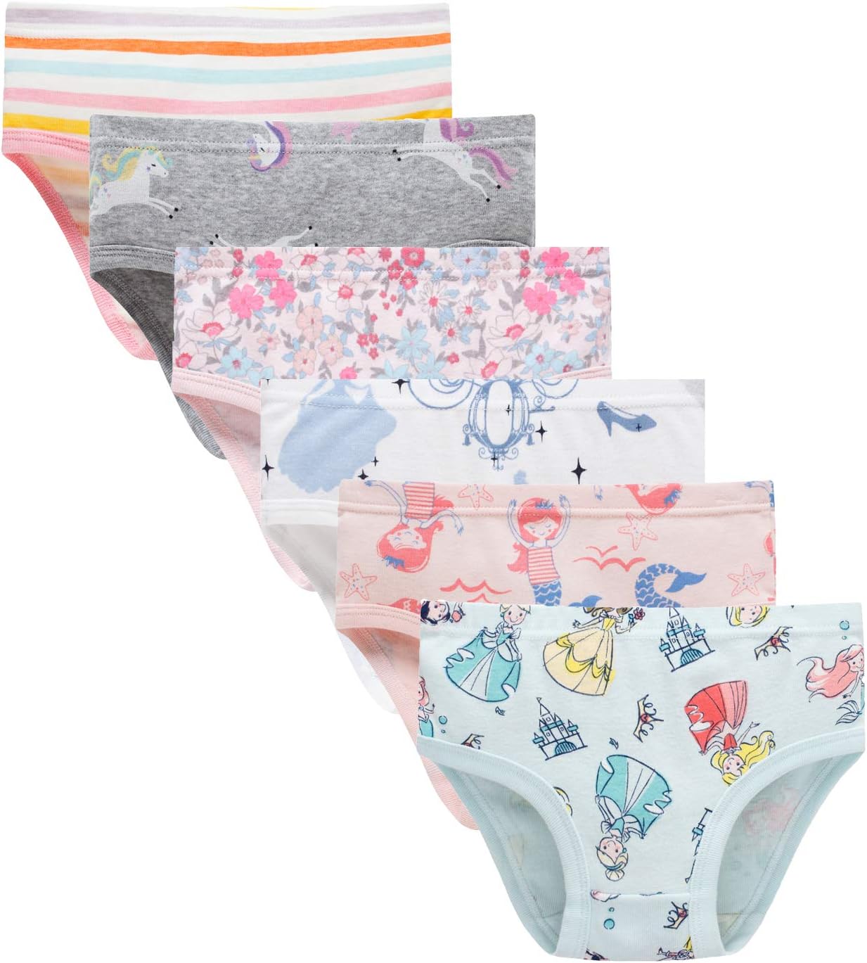 Hahan Baby Soft Cotton Panties Cotton Little Girls Underwear Toddler Briefs