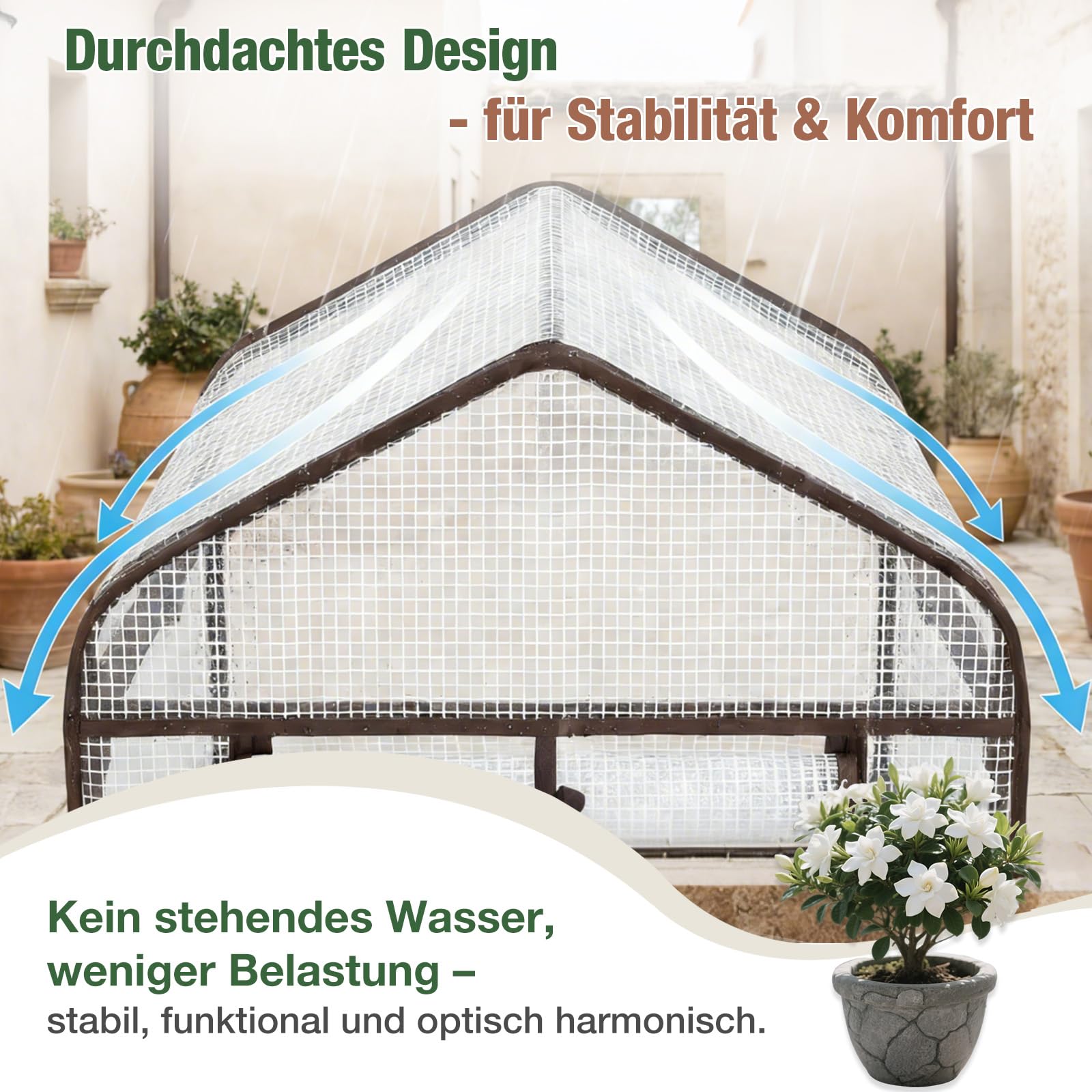 Sekey Mini Tomatengewächshaus 5 Etagen, Foliengewächshaus, Gewächshaus klein Balkon Winterfest - für Indoor & Outdoor Tomatenhaus mit herausnehmbaren Ebenen für Flexible Pflanzhöhe