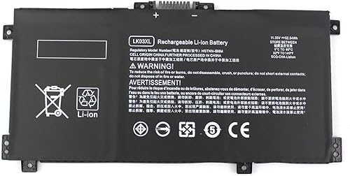 Batería para portátil LK03XL L09281-855 para HP Envy X360 Convertible 17-AE 17M-AE 17T-AE 17-BW 17M-BW 17-CE 17M-CE 17T-CE 17T-BW 15-BP 15M-BP 15-BQ