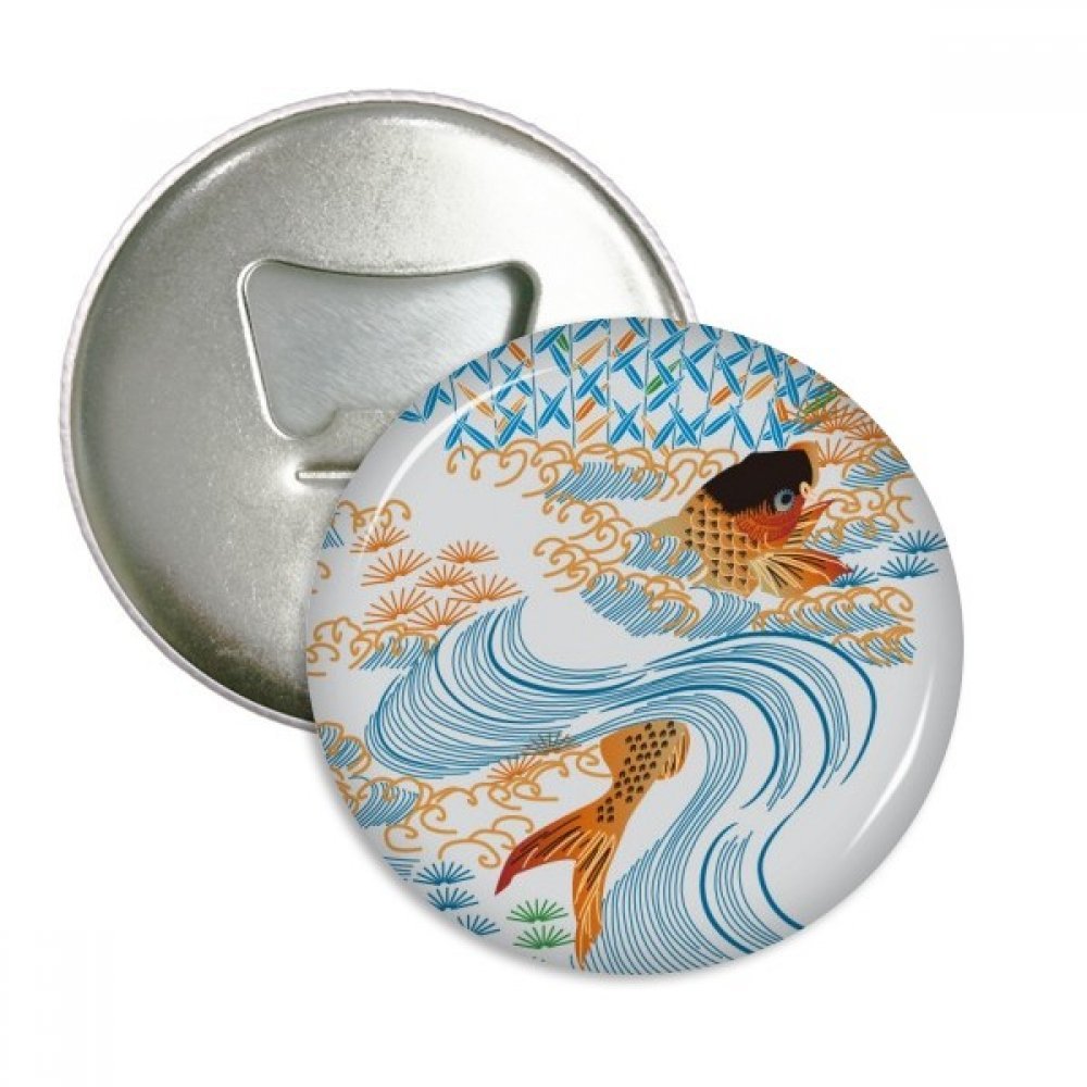 Badge ouvre-bouteille poisson japonais lot de 3 pièces idée cadeau originale