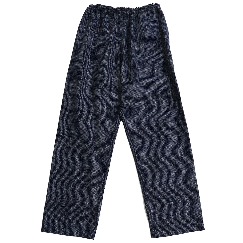 儀右エ門 ギエモン ウエスト総ゴム 細見え　ストレッチパンツ シャーリング 紺 Amazon.co.jp: 儀右ヱ門: パンツ