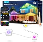 Govee Permanent Outdoor Lights 2, 100ft RGBIC Outdoor Lights with 72 LED Lights, 40Lm White, IP67 Waterproof, 100+ Scene Modes for Outdoor Decor, Patio, Works with Alexa, Google Assistant, White