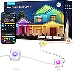 Govee Permanent Outdoor Lights 2, 100ft RGBIC Outdoor Lights with 72 LED Lights, IP67 Waterproof, 100 Scene Modes with 40lm White for Outdoor Decorations, Works with Alexa, Google Assistant, White