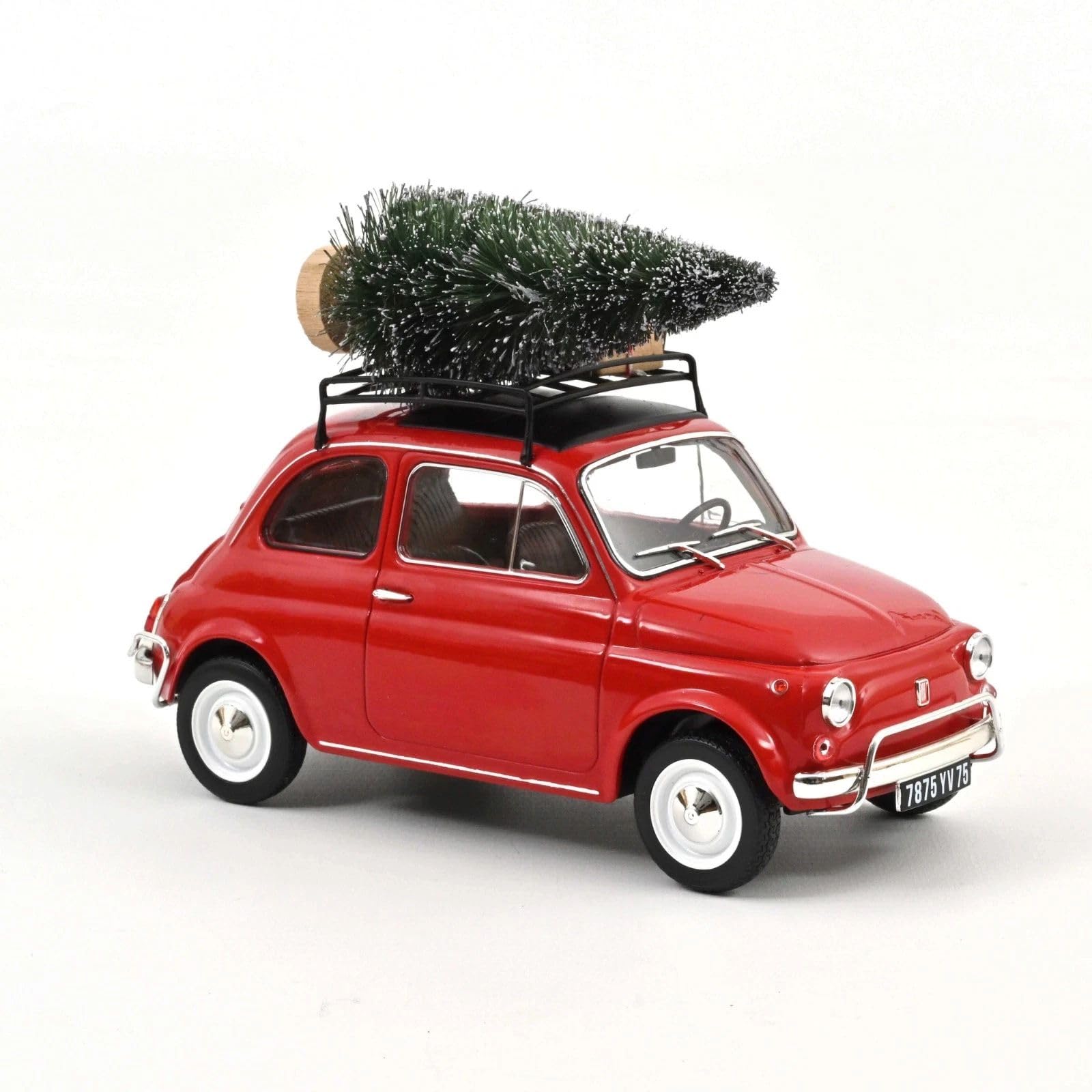 Amazon | ノレブ 1/18 フィアット 500 L 1968 レッド クリスマス