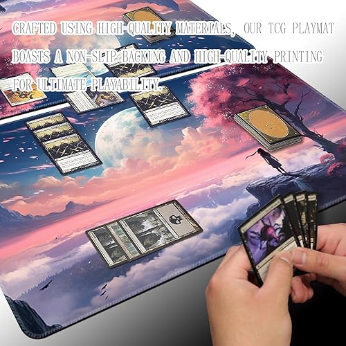 Miniatura 4 de TCGMAT MTG Playmat - Impresión antideslizante, ideal para entusiastas de los juegos de cartas, tapete de juego TCG, Purify Land (Neverland-Sin
