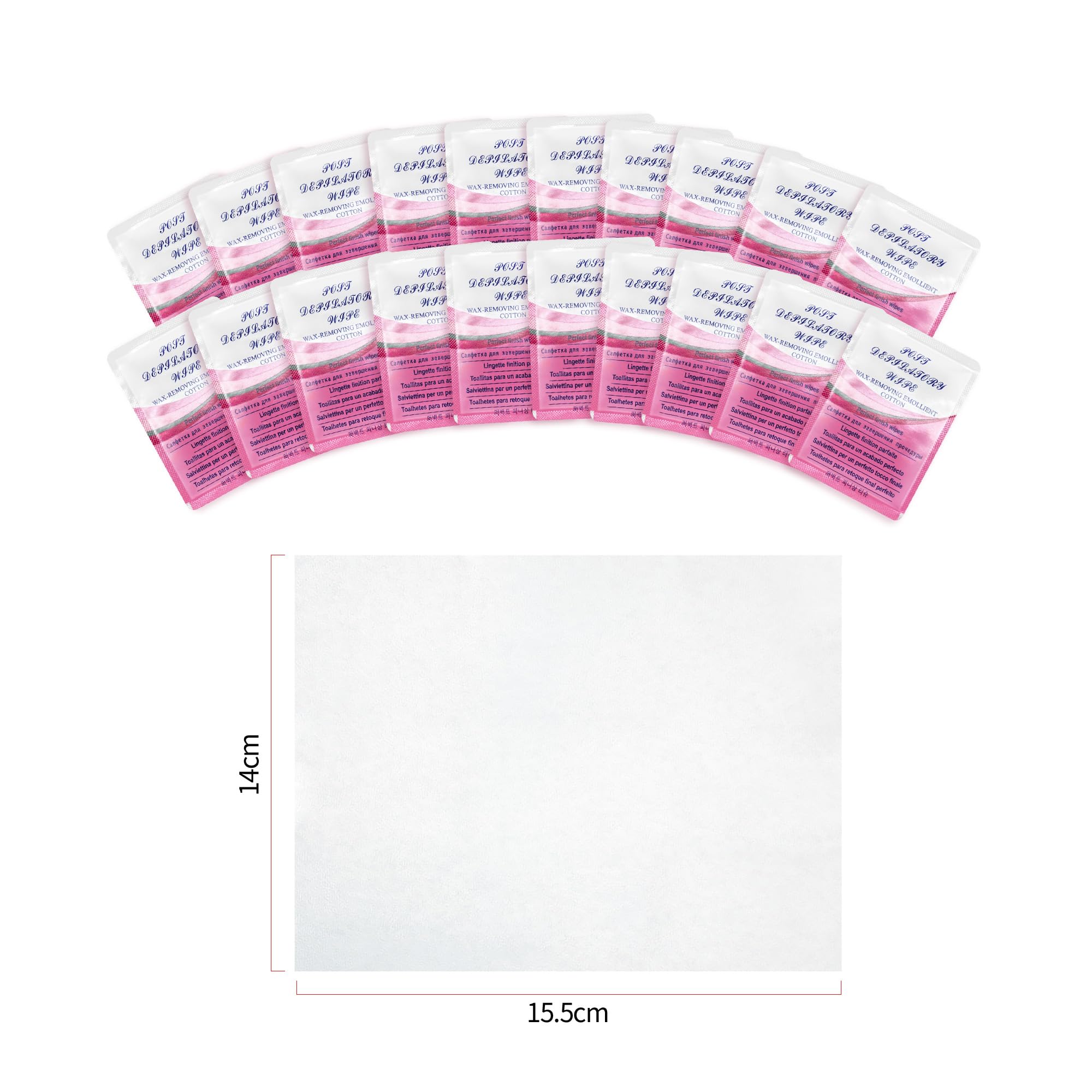 Pack of 20 Post After Wax Wipes BODY USE Calming Oil Wipe Post Waxing Cleanser for the Skin for All Skin Types After Wax Wipes for Hair Removal - Image 3