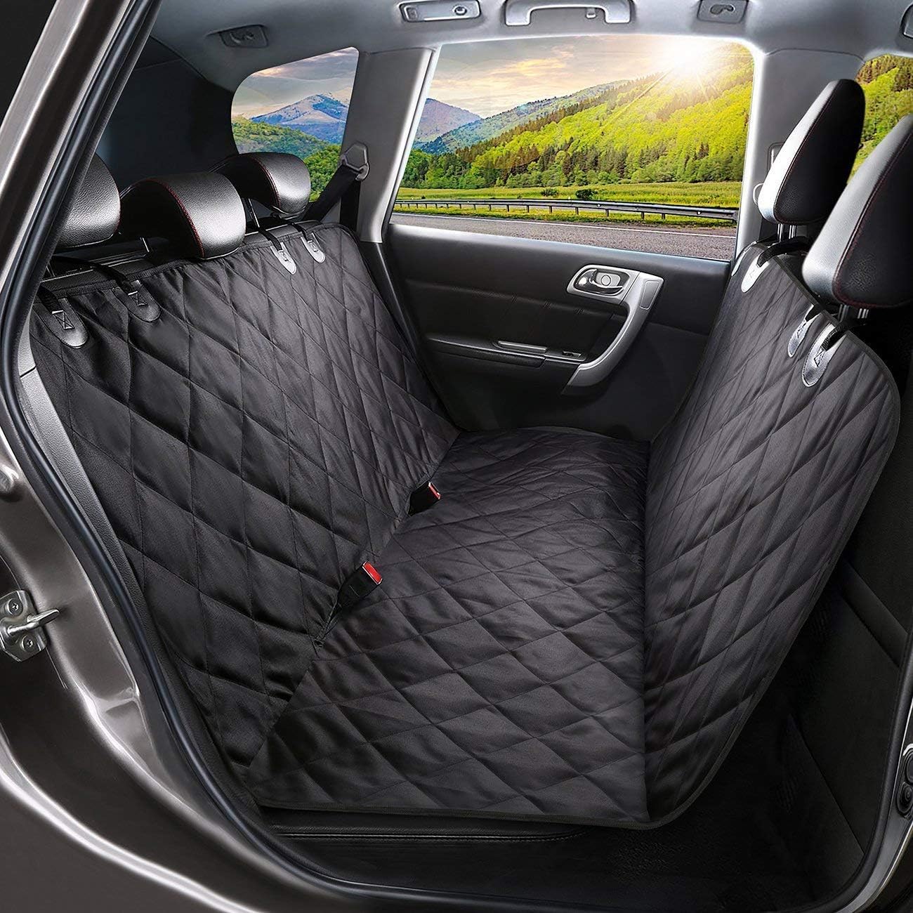 VAPORVERSE Dog Car Seat Cover for VW Golf Plus 2004-2014 (5-Türer Kompakt), Nonslip Waterproof Pet Dog Back Seat Cover Dog Hammock Back Seat Protector